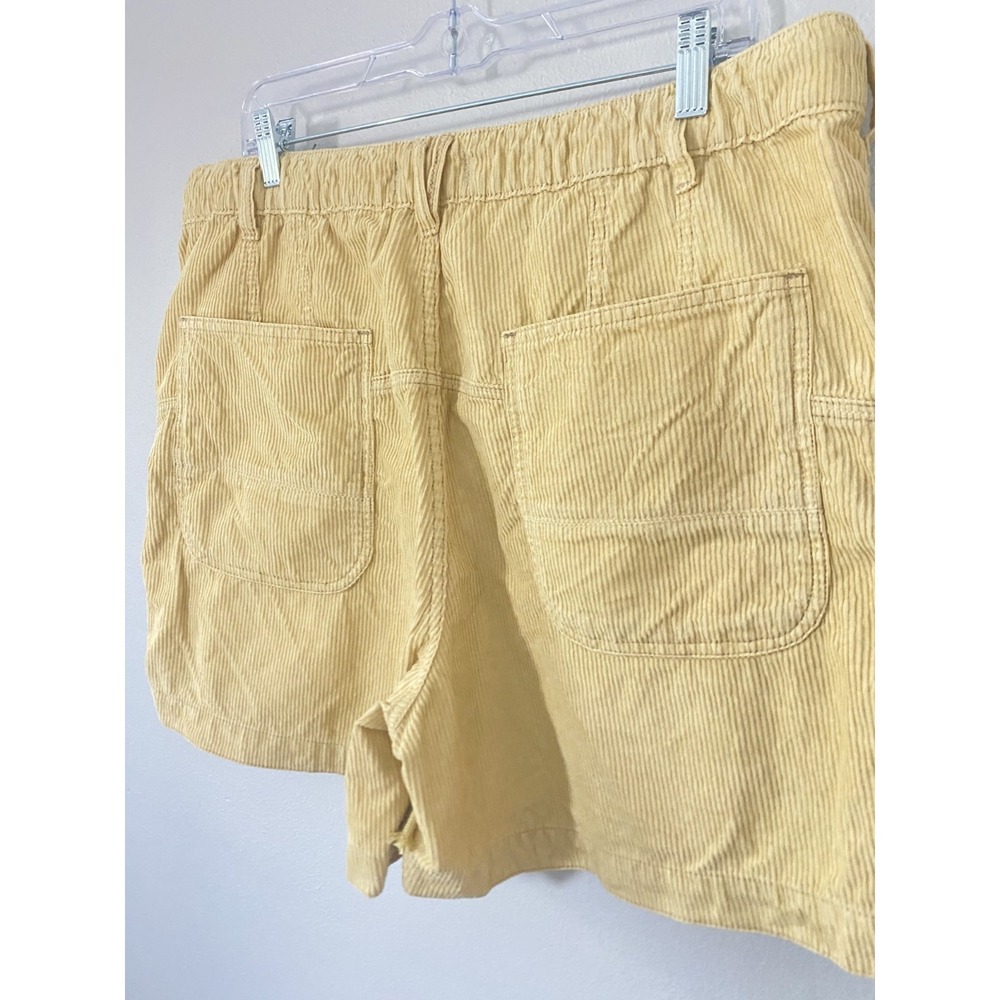Free People We the Free Second Chances Corduroy Drawstring Yellow Shorts Sz XL - Picture 5 of 10